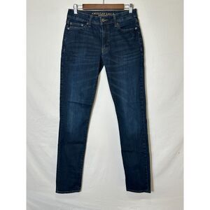 American Eagle Men's Extreme Flex Slim Dark Wash Blue Jeans Size 30x34 (29x33)